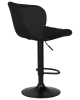 Набор 2 шт Стул барный BARNY BLACK, черный велюр (MJ9-101)