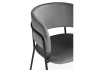 Стул на металлокаркасе Осло темно-серый (H-15), черный