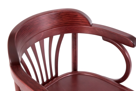 Деревянный стул Венский махагон с твердым сиденьем Деревянный стул Венский махагон с твердым сиденьем