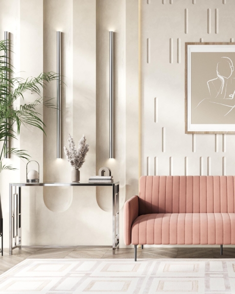 Консоль БРУКЛИН 115*30 серебро