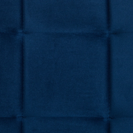 Стул обеденный Bari синий, велюр и металл, мягкое сиденье, без подлокотников