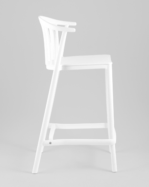 Стул полубарный Campo пластик белый Стул полубарный Campo пластик белый