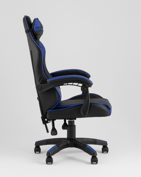 Кресло спортивное TopChairs Shadow черно-синий Кресло спортивное TopChairs Shadow черно-синий