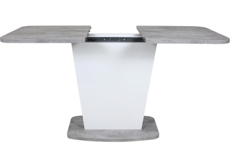 Стол деревянный Комфорт цемент светлый, белый