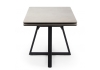 Керамический стол Памелла 120(180)х80 carmen light grey, черный