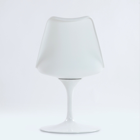 Стул Tulip style белый с красной подушкой