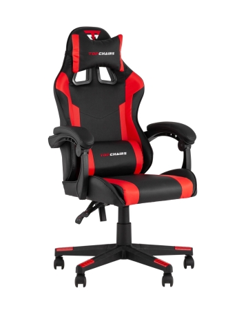 Кресло спортивное TopChairs Commander черно-красный