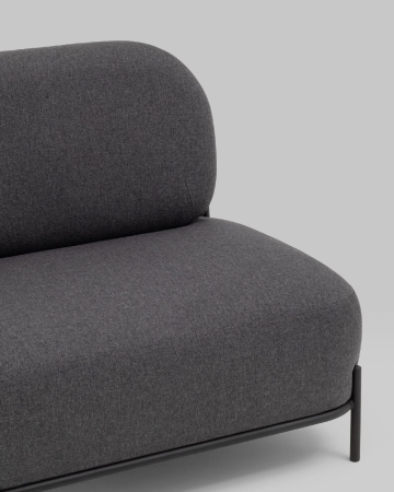 Диван Стоун рогожка тёмно-серый