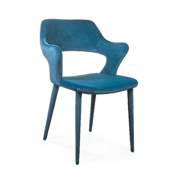 Стул Woddy бархат сине-зеленый