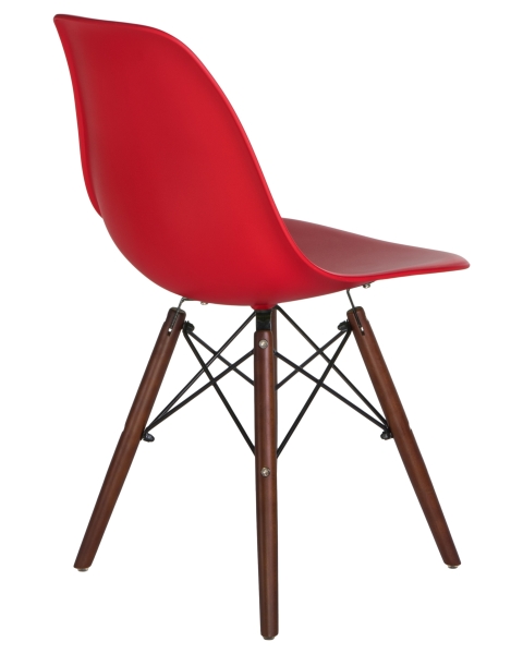 Стул обеденный LMZL-PP623 ножки темный бук сиденья красный