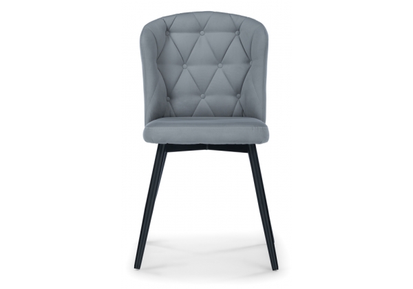 Стул на металлокаркасе Алиссум светло-серый, черный