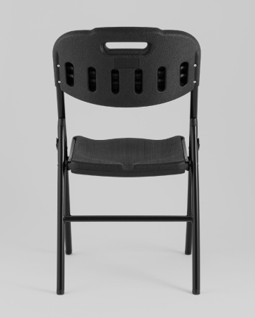 Стул пластиковый складной банкетный черный