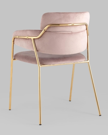 Стул Полин велюр розовый Стул Полин велюр розовый