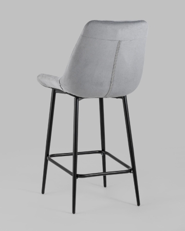 Стул полубарный Флекс велюр велютто серый 2 шт.