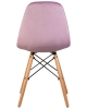 Стул обеденный BENNET ножки светлый бук, пудрово-сиреневый велюр HLR-27
