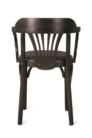 Деревянный стул Венский венге с мягким сиденьем из коричневой экокожи