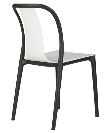 Набор 4 шт Стул обеденный ADAM, черный и белый