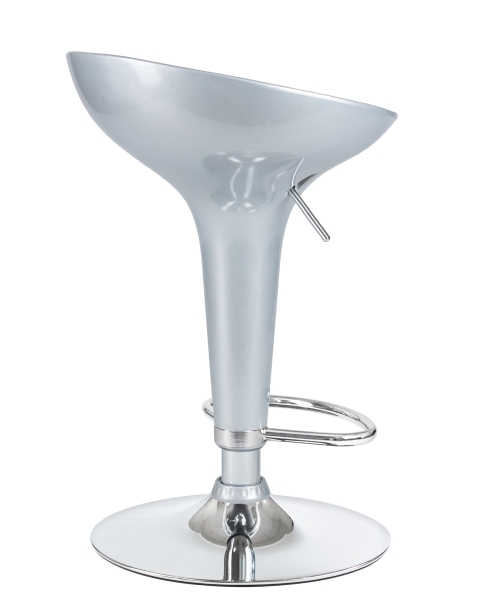 Стул барный BOMBA серебряный металлик