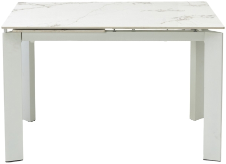 Стол CORNER 120 GLOSS GOLDEN JADE SOLID CERAMIC, WHITE