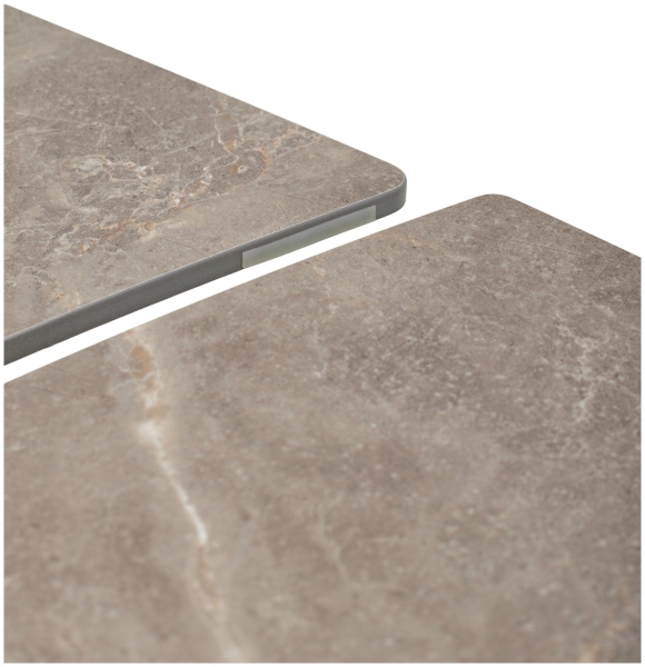 Стол BALDE 120 MATT LATTE STONE SOLID CERAMIC, TAUPE