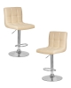 Набор 2 шт Стул барный CANDY, кремовый