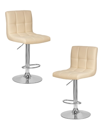Набор 2 шт Стул барный CANDY, кремовый