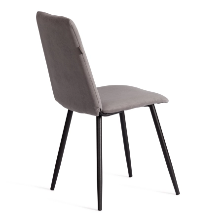 Стул обеденный Asti серый, ткань и металл, мягкое сиденье, без подлокотников Стул обеденный Asti серый, ткань и металл, мягкое сиденье, без подлокотников