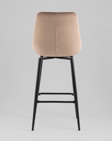 Стул барный Флекс с поворотным механизмом велюр капучино