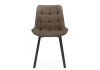 Стул на металлокаркасе Челси П коричневый (zd 233), черный np