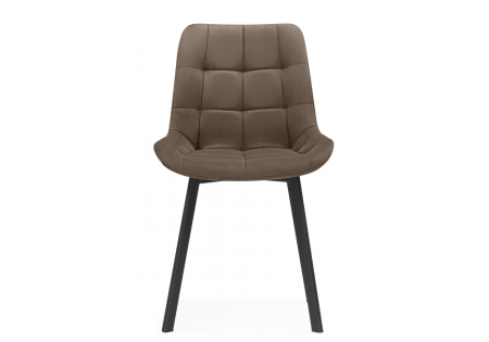 Стул на металлокаркасе Челси П коричневый (zd 233), черный np