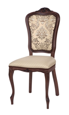 Стул Виконт тон 317, патина черная, ткань Агата серая, компаньон