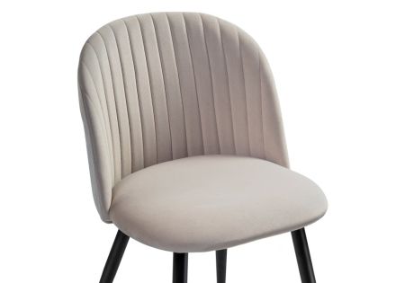 Стул Gabi 1 латте, черный