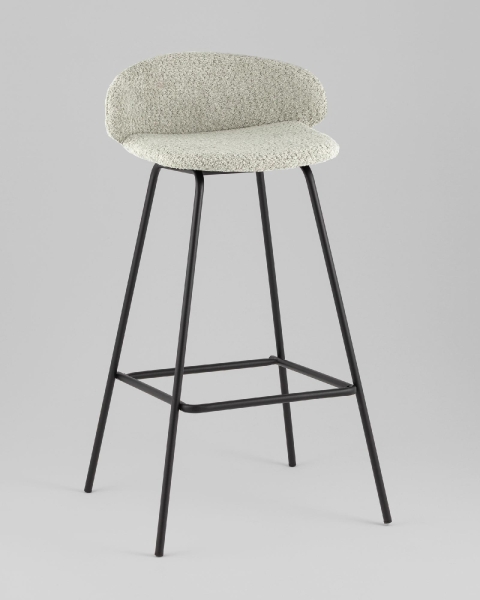 Стул барный Nita букле мятный Стул барный Nita букле мятный