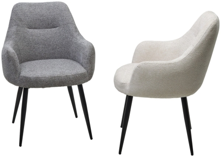 Стул STAMEN ткань DAVIS RETRO BLISS 85, серый, черный каркас