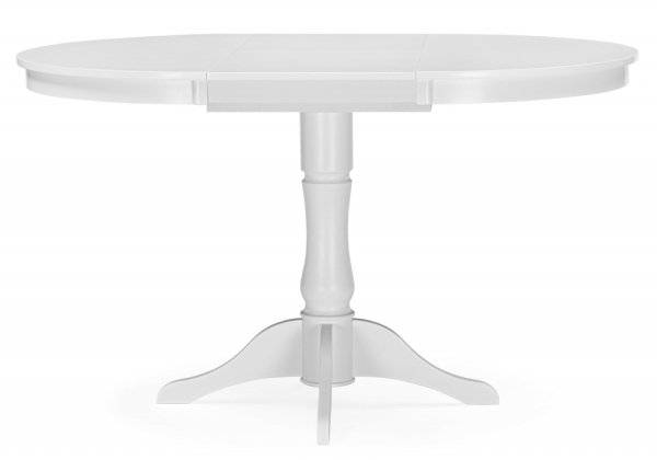 Стол деревянный Амадей 90(130)x90 белый матовый