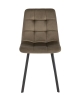Стул Chilly велюр коричневый с металлическими ножками