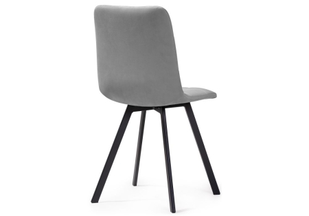 Обеденная группа Эделин светло-серый, дуб делано темный, черный матовый