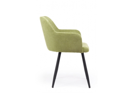 Стул на металлокаркасе Инфини 360 зеленый (ocean 013), черный