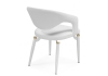 Стул на металлокаркасе Palma white, white and gold
