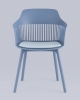Стул Crocus с подушкой голубой