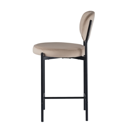 Стул полубарный MASO велюр бежевый