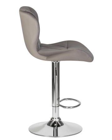 Набор 2 шт Стул барный BARNY, серый велюр (MJ9-75)