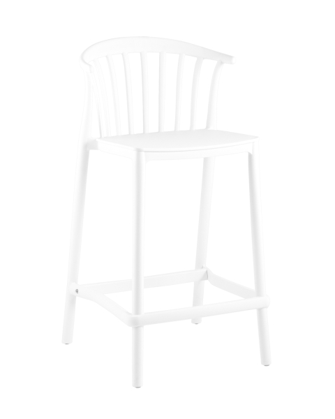 Стул полубарный Campo пластик белый Стул полубарный Campo пластик белый