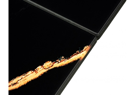 Стеклянный стол Бугун обсидиан, черный