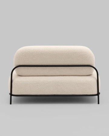 Диван Стоун new ткань букле молочный