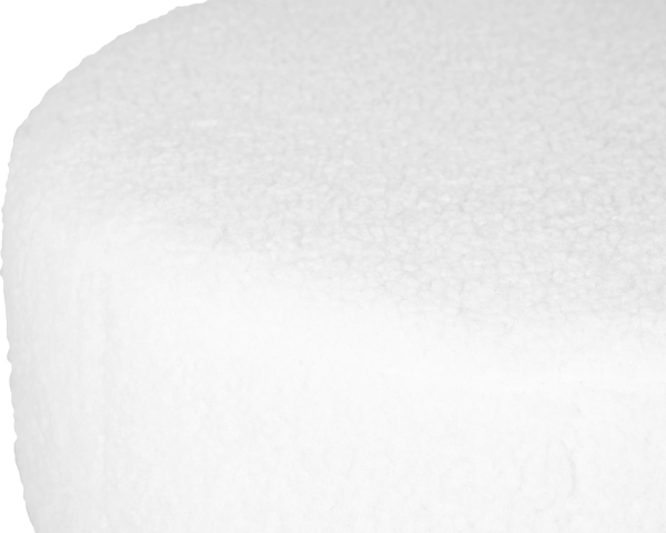 Пуф DANNY BLACK белый букле (13)