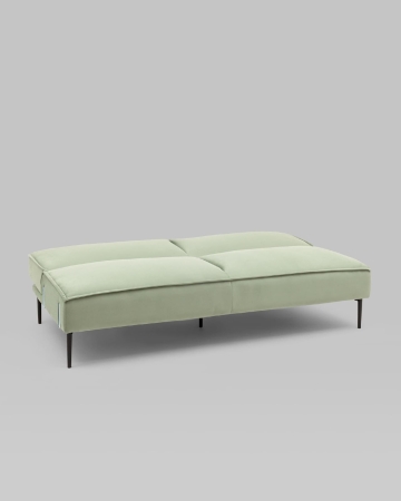 Диван прямой Кассель велюр светло-салатовый