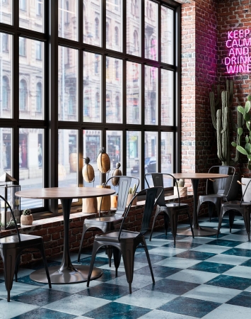 Стул TOLIX черный глянцевый