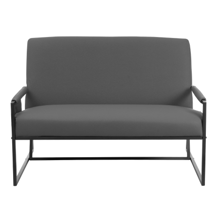 Диван Charli LUX/Чарли Люкс темно-серый с подлокотниками