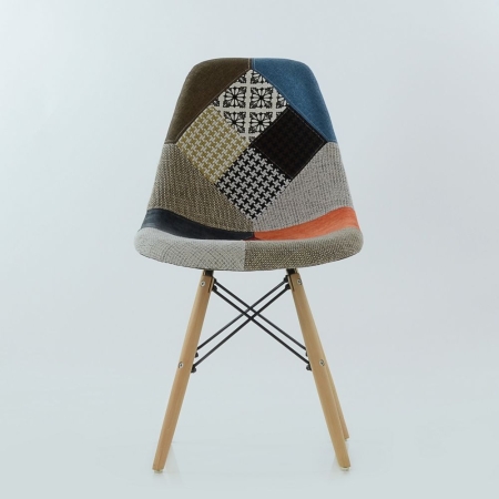Стул Eames style Patchwork мультиколор Стул Eames style Patchwork мультиколор